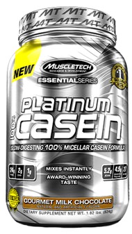 Казеин Platinum 100% Casein Essential Series от MuscleTech Казеин Platinum 100% Casein Essential Series от MuscleTech
